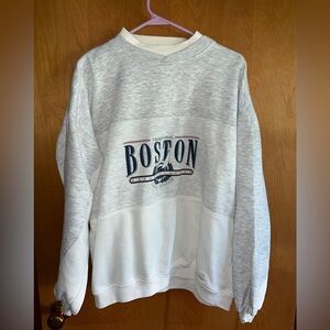 Boston Gray and White sweatshirt